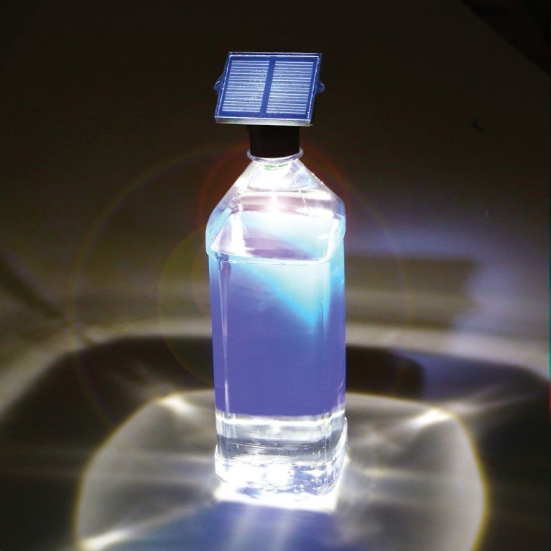 Solar LED Bottle Light & Flashlight - Self-Sustaining Portable Lamp 2