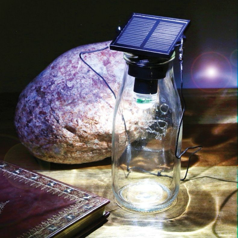 Solar LED Bottle Light & Flashlight - Self-Sustaining Portable Lamp 2
